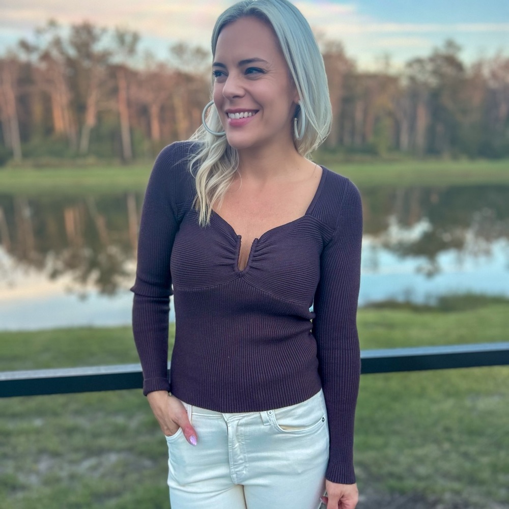 Frankie Ribbed Knit Sweater